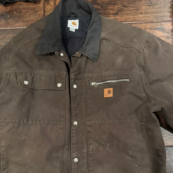 Vtg Carhartt Men’s J285 Sandstone Ridge Coat Brown Great Condition
Size 2XL Y2K - Picture 3 of 14
